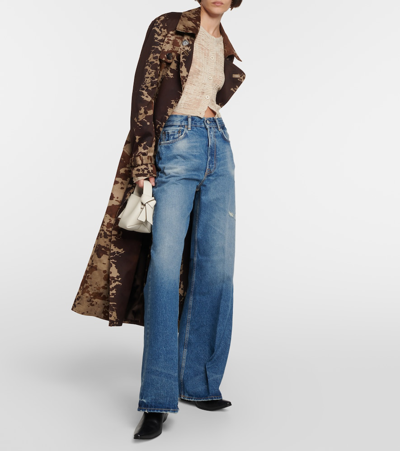 Acne Studios High-rise Wide-leg Jeans In Blue