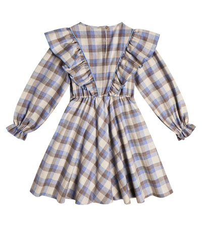 Paade Mode Cotton-blend Dress In Blue