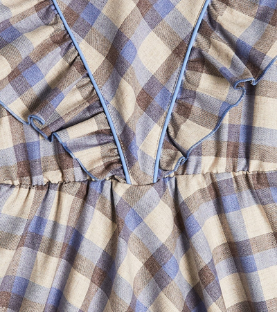 Paade Mode Cotton-blend Dress In Blue