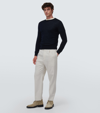 Tod's Suede Desert Boots In Beige