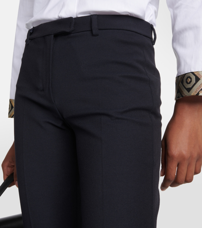 S Max Mara Umanita Cotton-blend Pants In Black