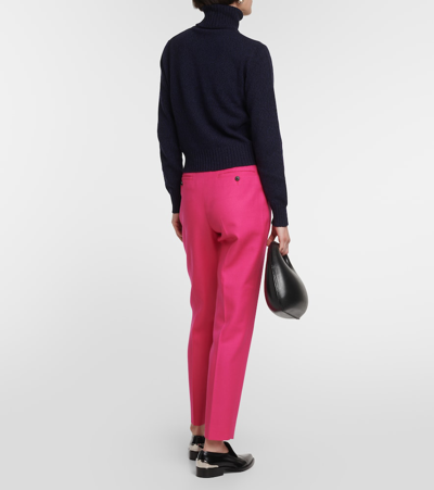 Ami Alexandre Mattiussi Ami De Caur Cashmere And Wool Sweater In Blue