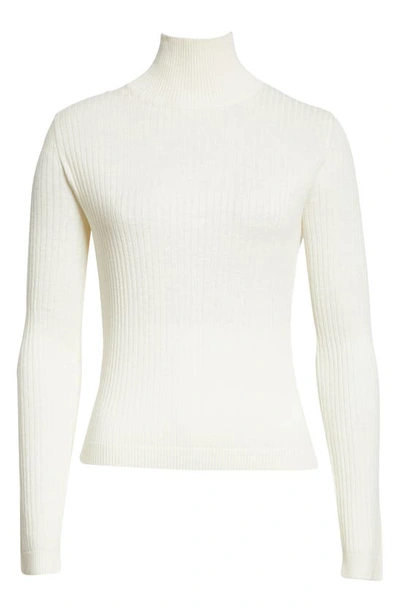 Max Mara Kiku Creme Pullover Mit Hohem Kragen In Milk