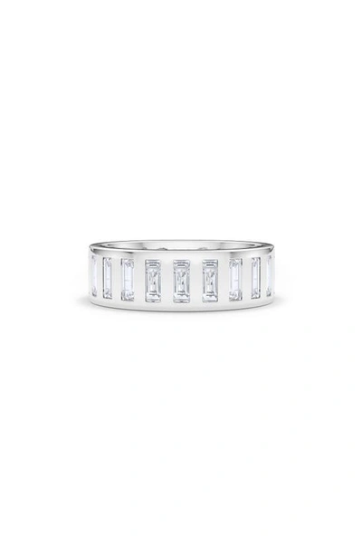Shop Hautecarat Baguette Lab Created Diamond Eternity Band Ring In 18k White Gold