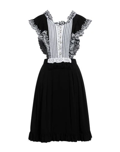 Shop Paco Rabanne Rabanne Woman Midi Dress Black Size 6 Acetate, Viscose