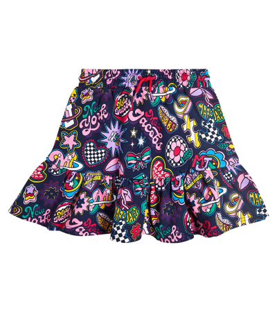 Shop Marc Jacobs Printed Cotton Skirt In Multicoloured
