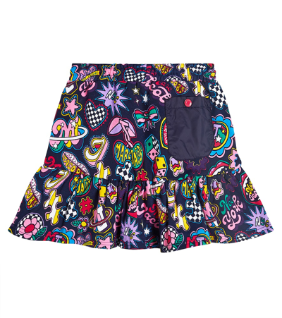 Shop Marc Jacobs Printed Cotton Skirt In Multicoloured