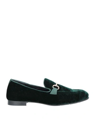 Shop Poesie Veneziane Woman Loafers Dark Green Size 8 Soft Leather