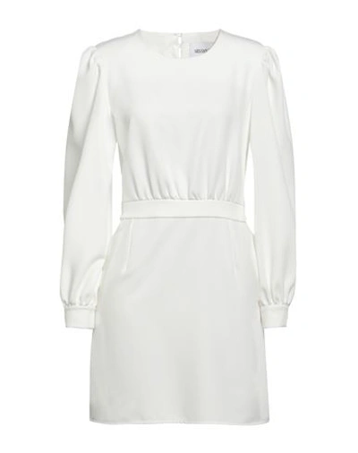Silvian Heach Woman Mini Dress White Size 6 Polyester, Elastane In White