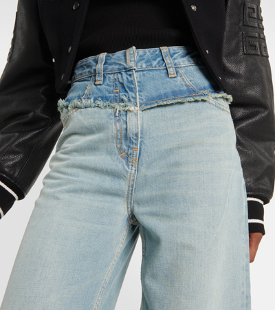 Shop Givenchy Wide-leg Denim Jeans In Blue