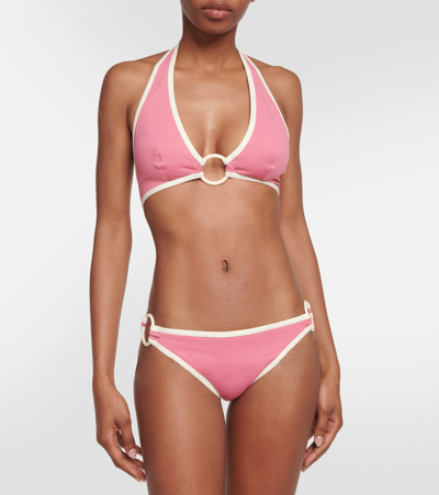 Shop Eres Liz Low-rise Bikini Bottoms In Pink