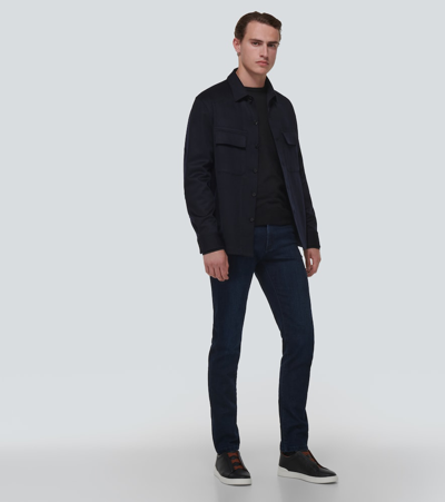 Zegna Cashmere Jacket In Black