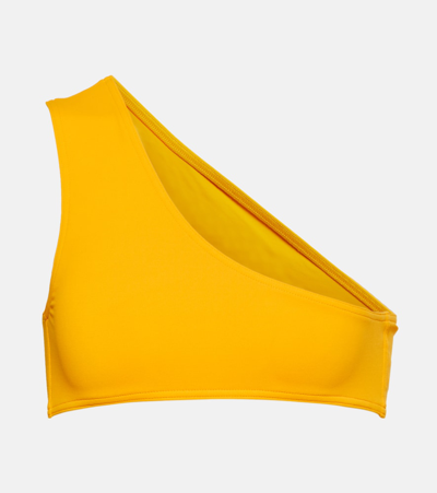 Shop Eres Symbole One-shoulder Bikini Top In Orange