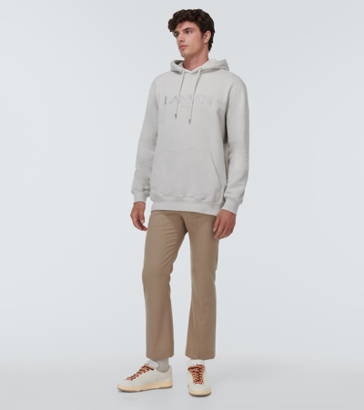 Lanvin Men Sneaker With Logo In White