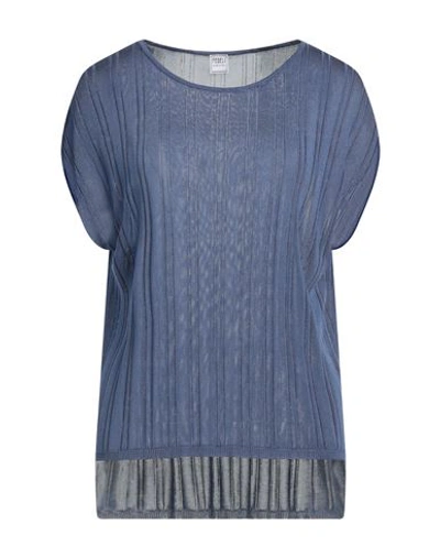 Shop Fedeli Woman Sweater Blue Size S Viscose