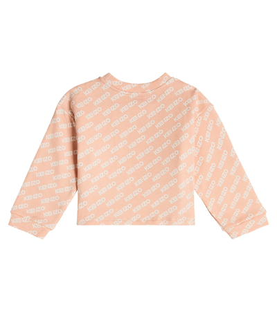 Shop Kenzo Logo Cotton Sweatshirt In Pink