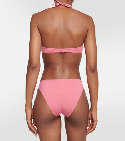 Shop Eres Elena Halterneck Bikini Top In Pink