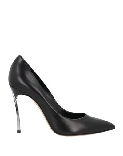 Shop Casadei Woman Pumps Black Size 7 Soft Leather