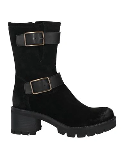 Shop Paola Ferri Woman Ankle Boots Black Size 8 Soft Leather