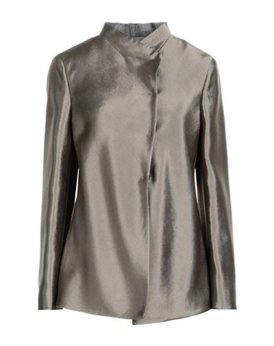Giorgio Armani Woman Jacket Bronze Size 8 Acetate, Viscose, Wool, Silk In Yellow