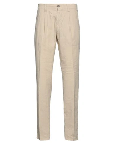 Shop Take-two Man Pants Beige Size 31 Cotton, Elastane