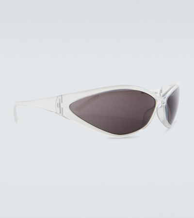 Balenciaga 90s Oval Sunglasses In Grey