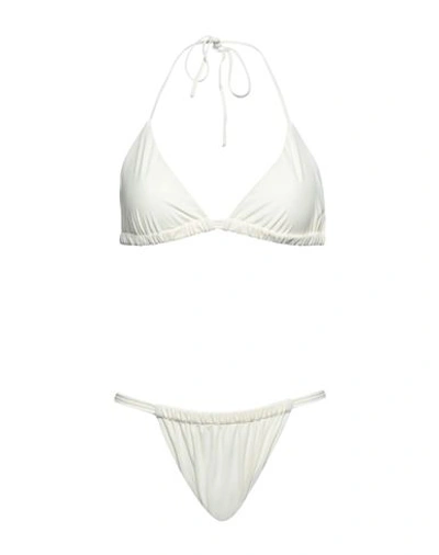 Shop Palmiza Woman Bikini Ivory Size L Polyamide, Elastane In White