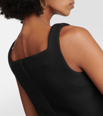 方领缀饰迷你连衣裙