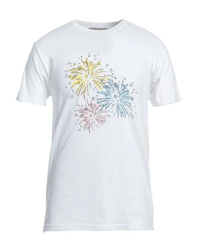 Shop Alessandro Enriquez Man T-shirt White Size Xs Cotton