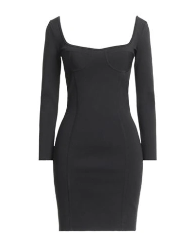 Shop Celine Woman Mini Dress Black Size M Viscose, Polyester