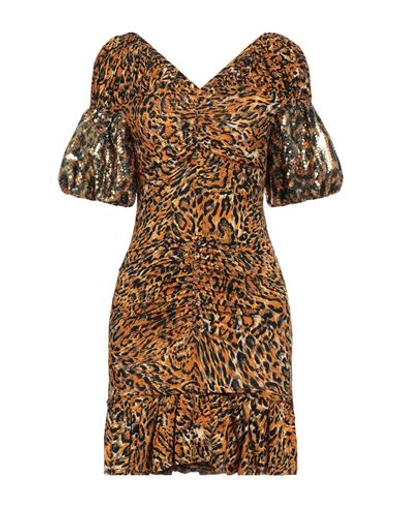 Shop Rabanne Woman Mini Dress Mandarin Size 8 Viscose, Elastane, Polyester