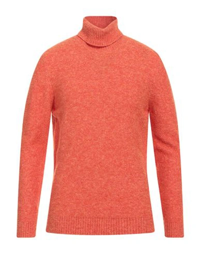 Shop Kangra Man Turtleneck Orange Size 40 Wool, Polyamide, Cotton