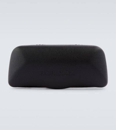 Balenciaga Oversized Rectangular Sunglasses In Black