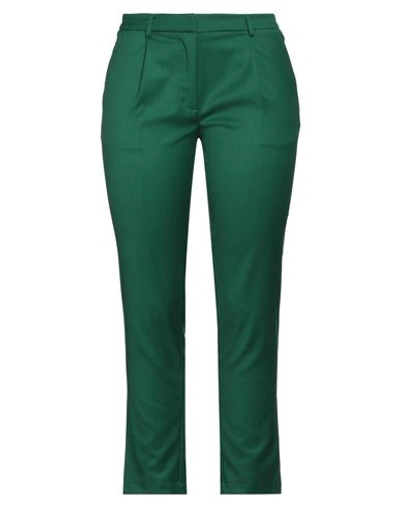 Shop Silvian Heach Woman Pants Green Size 8 Polyester, Viscose, Elastane