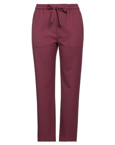 Shop Etro Woman Pants Burgundy Size 8 Virgin Wool, Recycled Polyacrylic In Red