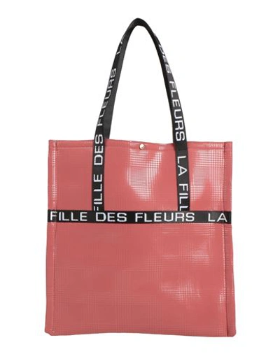 Shop La Fille Des Fleurs Woman Handbag Pastel Pink Size - Textile Fibers