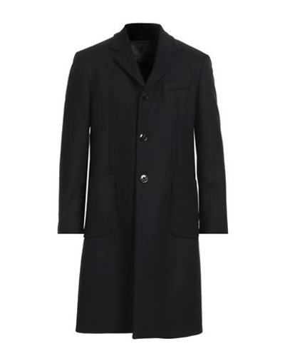Shop Messagerie Man Coat Black Size 42 Wool, Polyamide