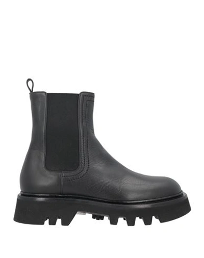 Shop Pomme D'or Woman Ankle Boots Black Size 12 Soft Leather