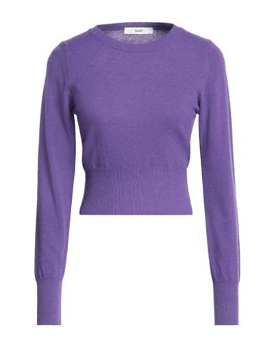 Shop Suoli Woman Sweater Purple Size 2 Cashmere, Wool