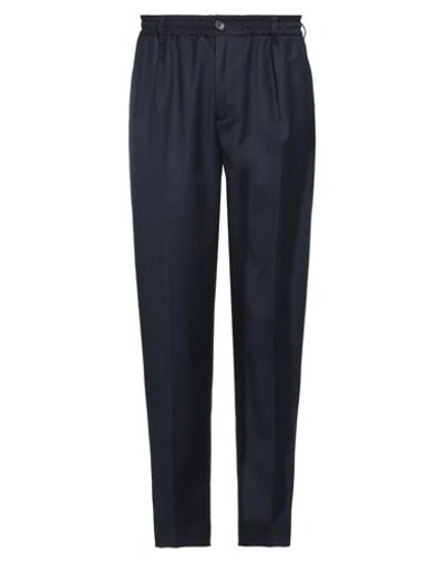 Hod Man Pants Navy Size 29 Polyester, Viscose, Elastane In Navy Blue
