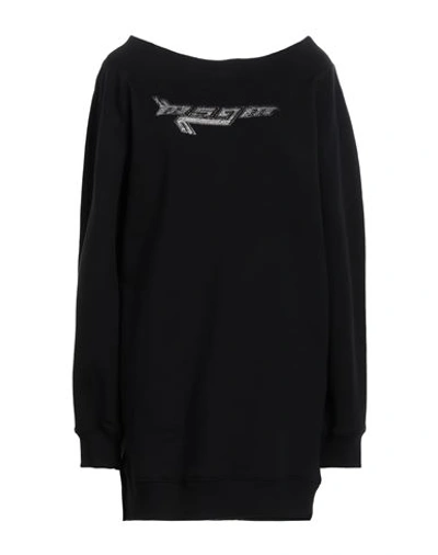 Msgm Woman Mini Dress Black Size Xs Cotton In Black