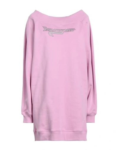 Msgm Woman Mini Dress Pink Size Xs Cotton In Pink