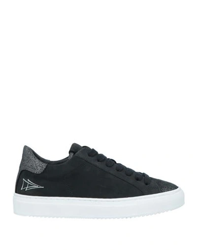 Nevver Woman Sneakers Black Size 6 Soft Leather In Black