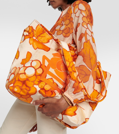 PEGASO皮革边饰托特包