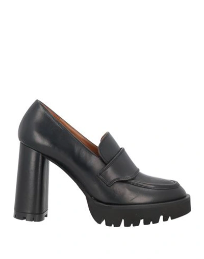 Shop Atp Atelier Woman Loafers Black Size 11 Cowhide