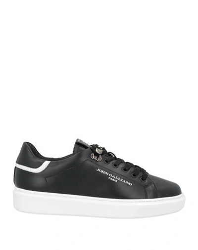 Shop John Galliano Woman Sneakers Black Size 6 Calfskin