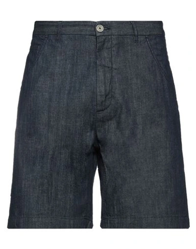 Shop Pence Man Denim Shorts Blue Size 34 Cotton