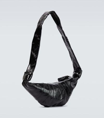 Shop Lemaire Croissant Small Shoulder Bag In Black