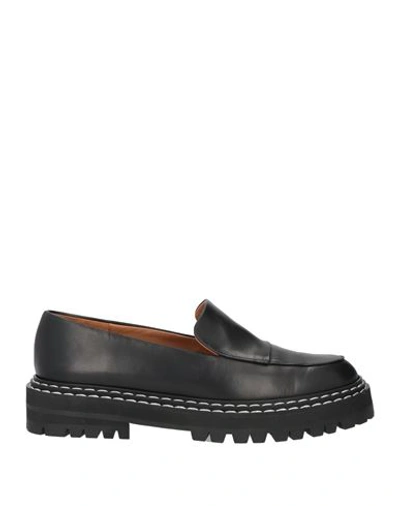 Shop Atp Atelier Woman Loafers Black Size 6 Cowhide