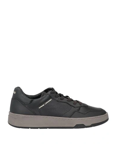 Crime London Man Sneakers Black Size 8 Soft Leather In Black
